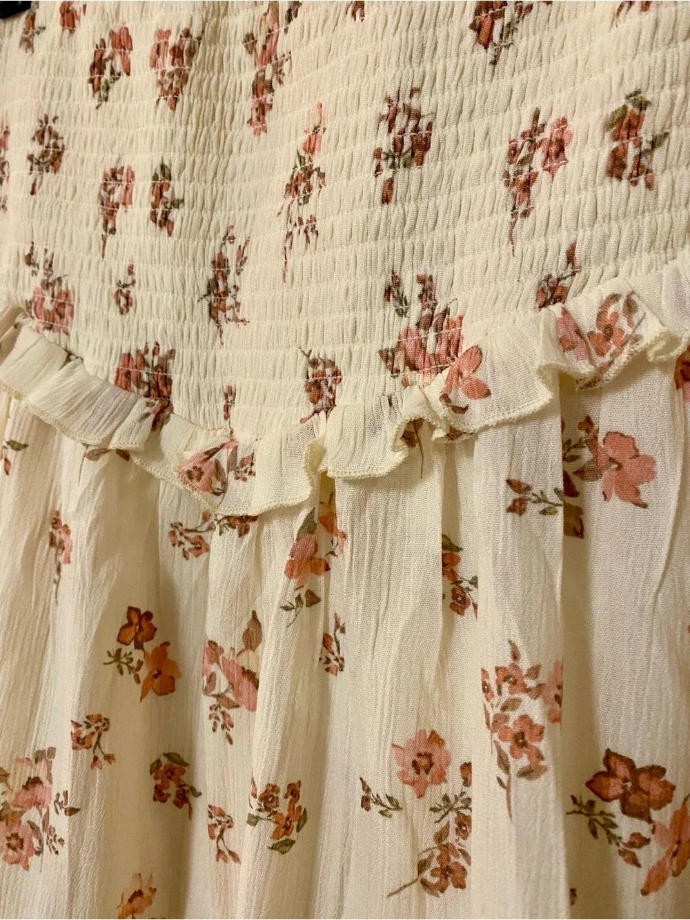 Tiered Floral Smocked Ruffled Mini Skirt - Size 0X - NWT